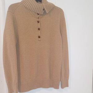 Ralph Lauren Men's Camel Turtleneck Sweater